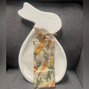 Mud Pie Bunny Board and Towel